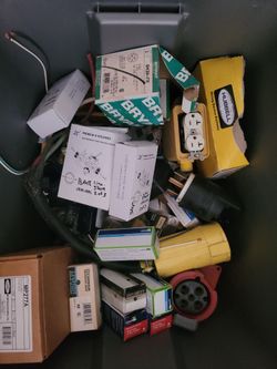 Huge lot of electrical items Hubbell Eaton leviton
