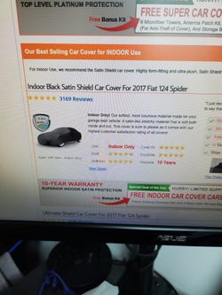 1 Fiat 124 Spider Car Covers