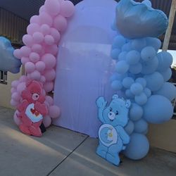 Gender Reveal CareBear Cutouts 
