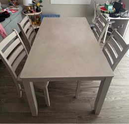 Gray Dining Table
