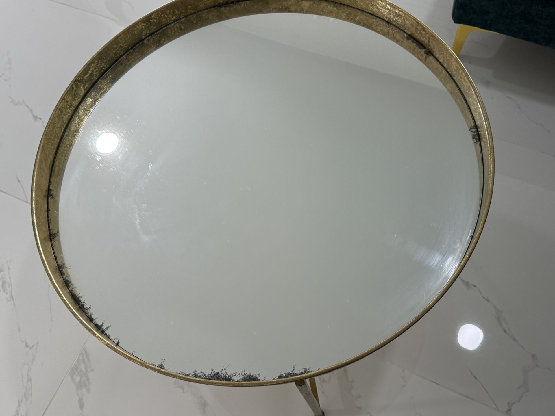 Gold Round Coffee Table