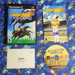 Gallop Racer 2003 A New Breed Complete CIB Sony Playstation 2 PS2 Game Disc Case Manual Artwork Registration Card