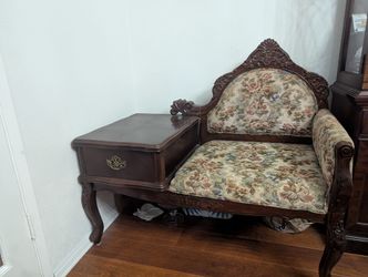 Solid Wood Telephone Chair, Leisure Chair, Bedroom Balcony, Chaise Longue, Lazy Chair, Decorative ReclinerSo