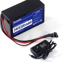 24V 5.2Ah Lithium Battery with 25.2V 1A Charger, 24V Rechargeable Battery for LED Strips and DIY Projects Black
100+ 
