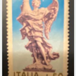 1975 Angel Holding Column 1.50 Italy Stamp