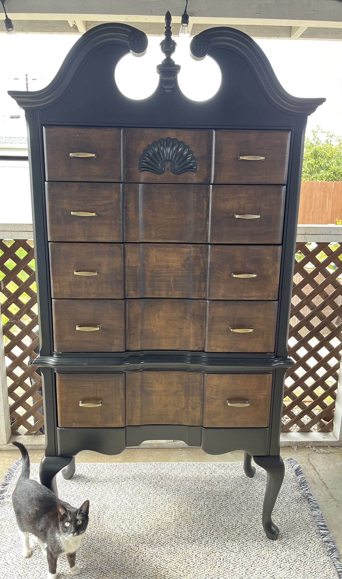 Refinished Cherry Wood Dresser