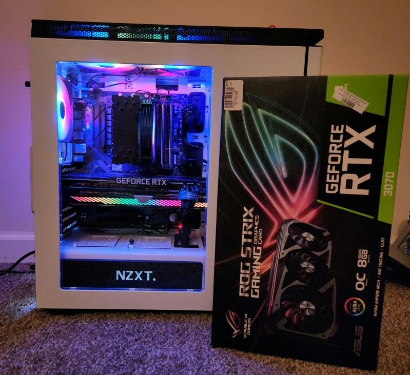 Gaming pc NZXT build rtx 3070 900 OBO