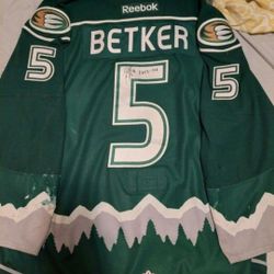 Ben Betker Game Worn Jersey