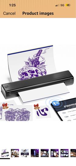 Stencil printer with carbon paper
