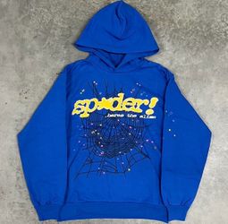 *New* Blue Sp5der Hoodie, Size Medium Brand New in bag!