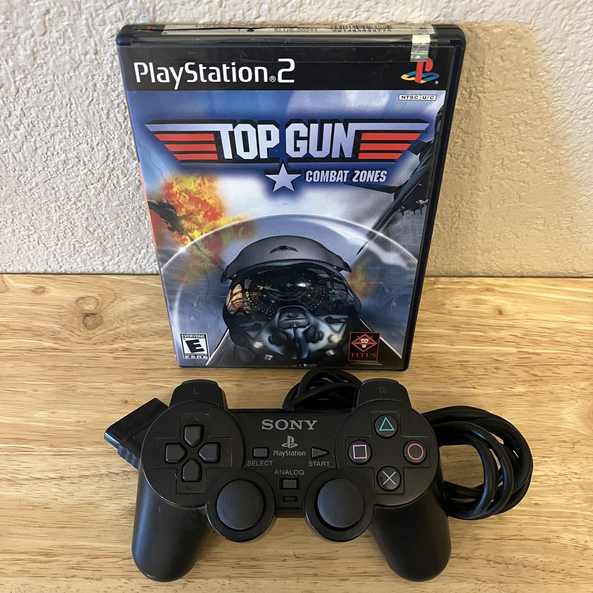 PlayStation 2 PS2 Controller and Game