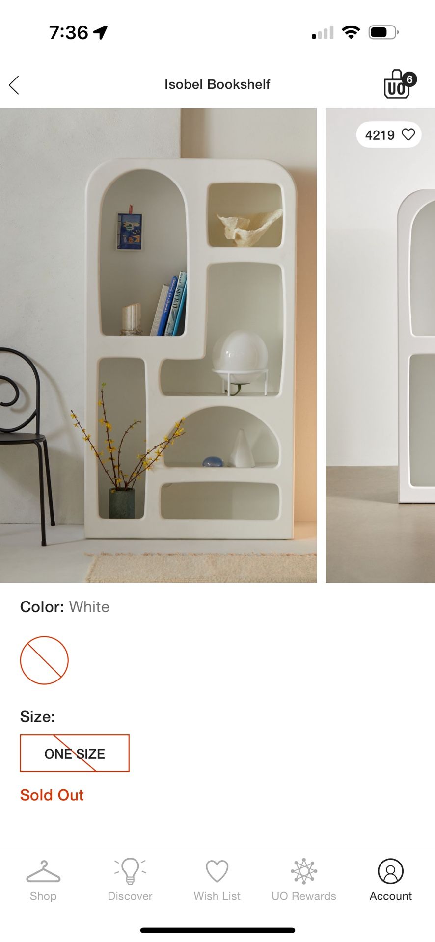 UO Isobel Bookshelf