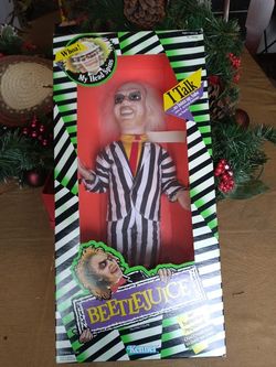 Hard To Find Talking Beetlejuice Doll New  In Box !