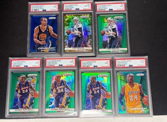 PSA Graded Panini Prizm Card Lot – Brady, Curry, Kobe