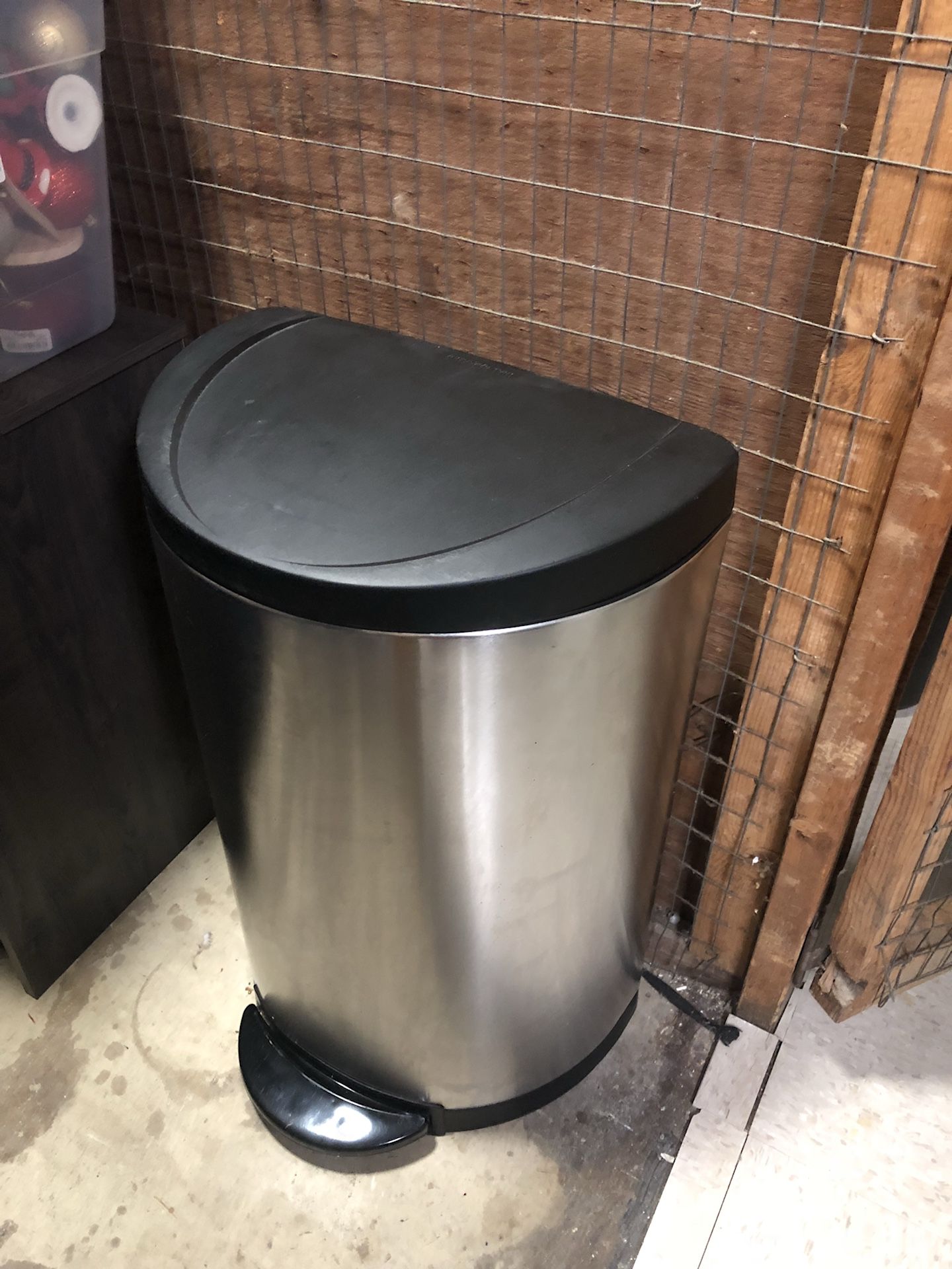 Simple Human stainless steel 45L trashcan