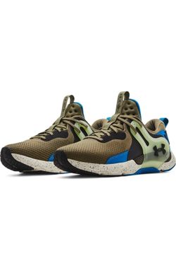 Under Armour HOVR Apex 3 Olive Blue Gym Shoes Men's Size 15 New (contact info removed)-301