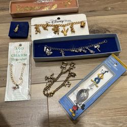 Vintage Disney Jewelry Bracelets Charms 