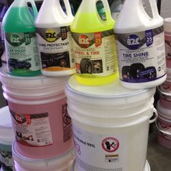 Shine protectant, car wash products 