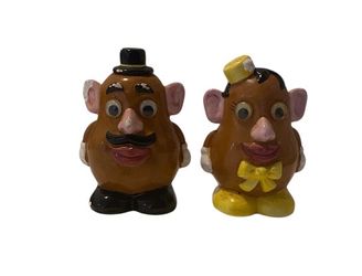 Rare / Vintage 1994’ Potato Head (Clay Art) Ceramics salt and pepper shakers