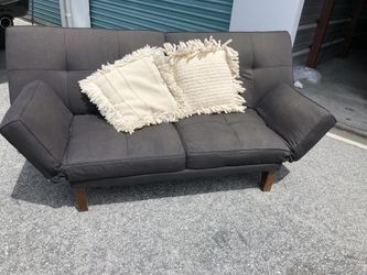 Charcoal colored futon