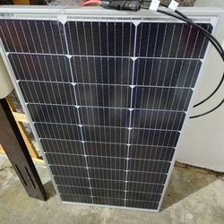 Newpowa 100 Watts Monocrystalline 100W 12V Solar Panel High Efficiency Mono Module RV Marine Boat Off Grid