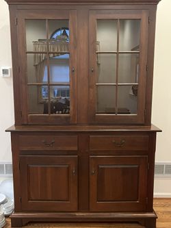 Beautiful Lighted China Cabinet