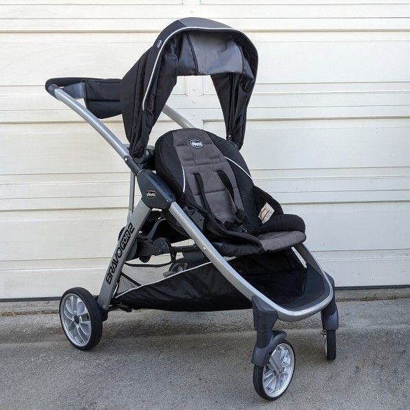 Chicco Bravo For 2 dual capacity lightweight standing and sitting double stroller travel system