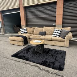 ashley’s corduroy sectional/couch 