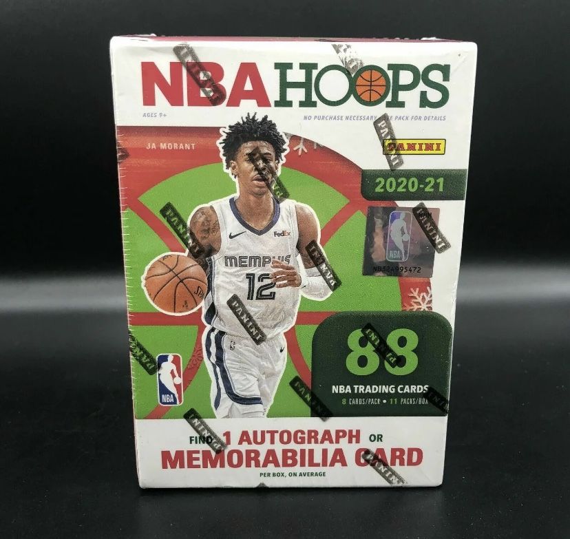 NEW 2020-21 Panini NBA Hoops Basketball Cards Holiday Box Morant