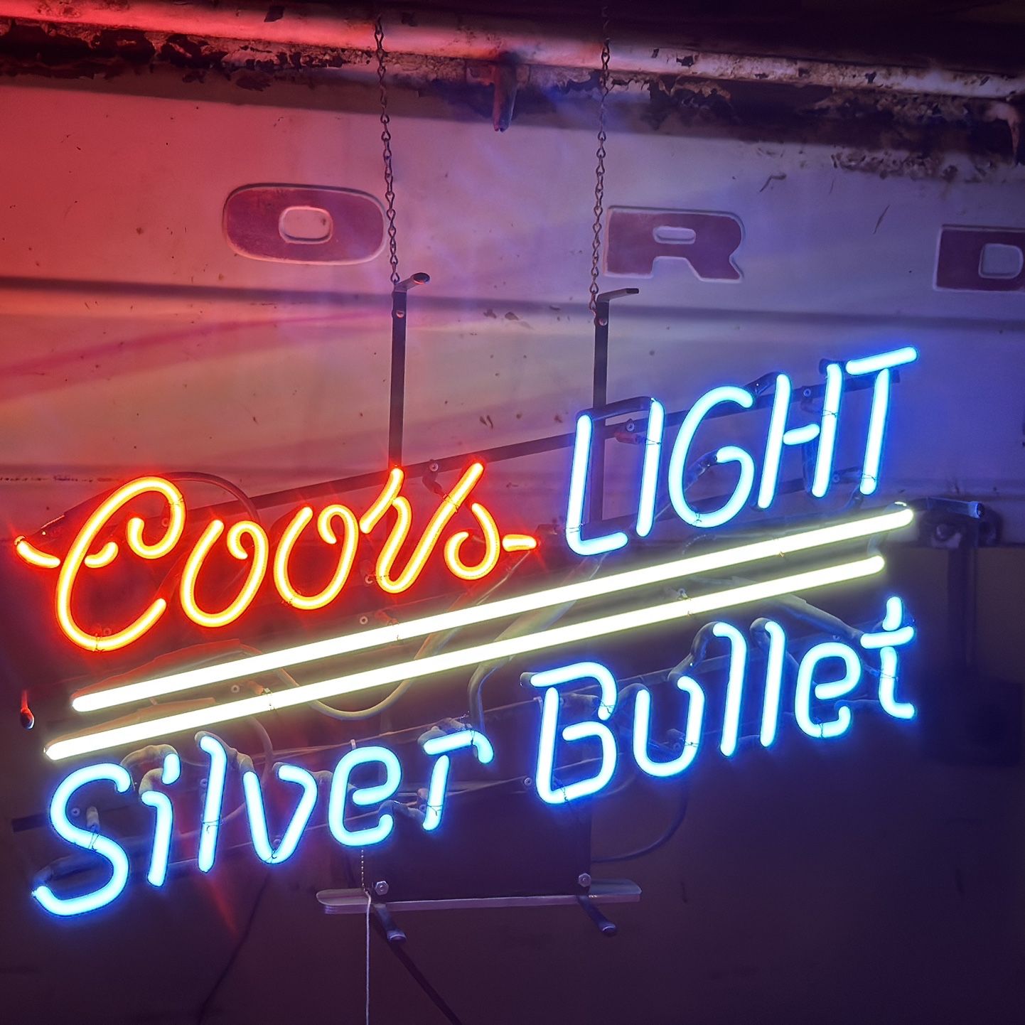 andy　Silver Bullet ネオン看板 Coors Light andy Silver Bullet ネオン看板 Coors Light Vintage 1996 Coors
