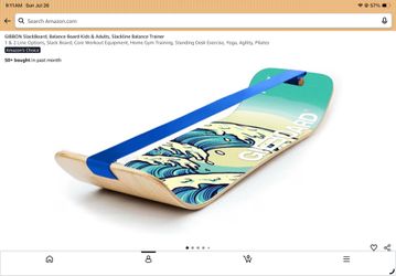 GIBBON SlackBoard, Balance Board Kids & Adults, Slackline Balance Trainer