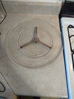LARGE GLASS 16"x16  MICROWAVE TURNTABLE 