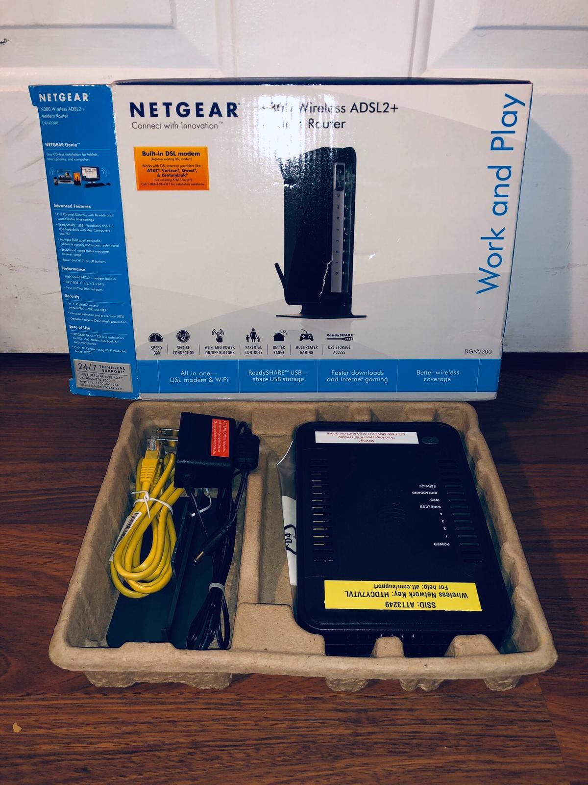 Netgear ADSL2 modem like New - como nuevo $45.00 OBO - MEJOR OFERTA