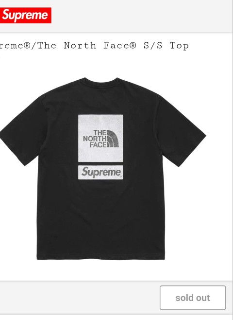 Supreme North Face T-Shirt Small 