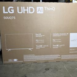 50 Inch.  LG UHD Thin Q 4K New In Box 