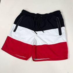 Red, White, & Black Trunk Shorts