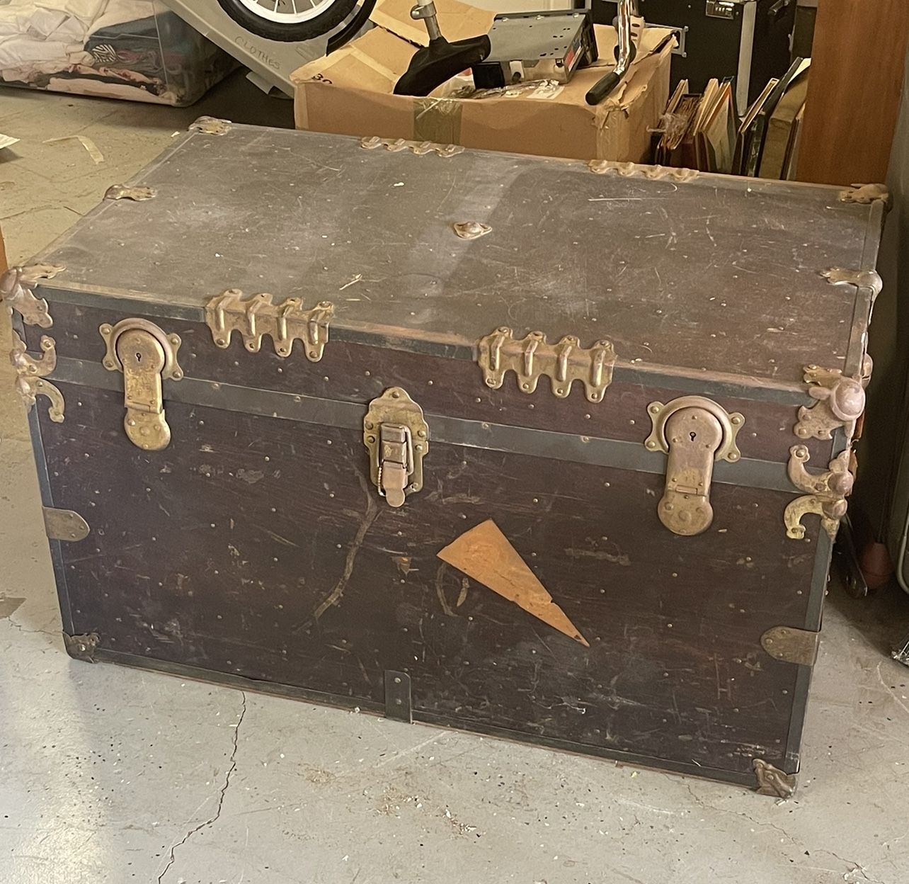 Steamer Illinois Trunk Keys $50 🔑  3-ply Lumber. 1909