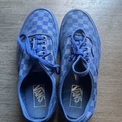 Vans Authentic Mono Checkerboard - True Blue TAKING THE FIRST OFFER I GET FOR THEM NEED GONE TODAY!!