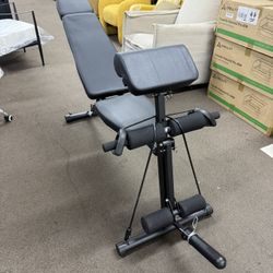Steelite Adjustable Weight Bench for Home Gym, Foldable Workout Bench with Leg Extension and Leg Curl, 770 L