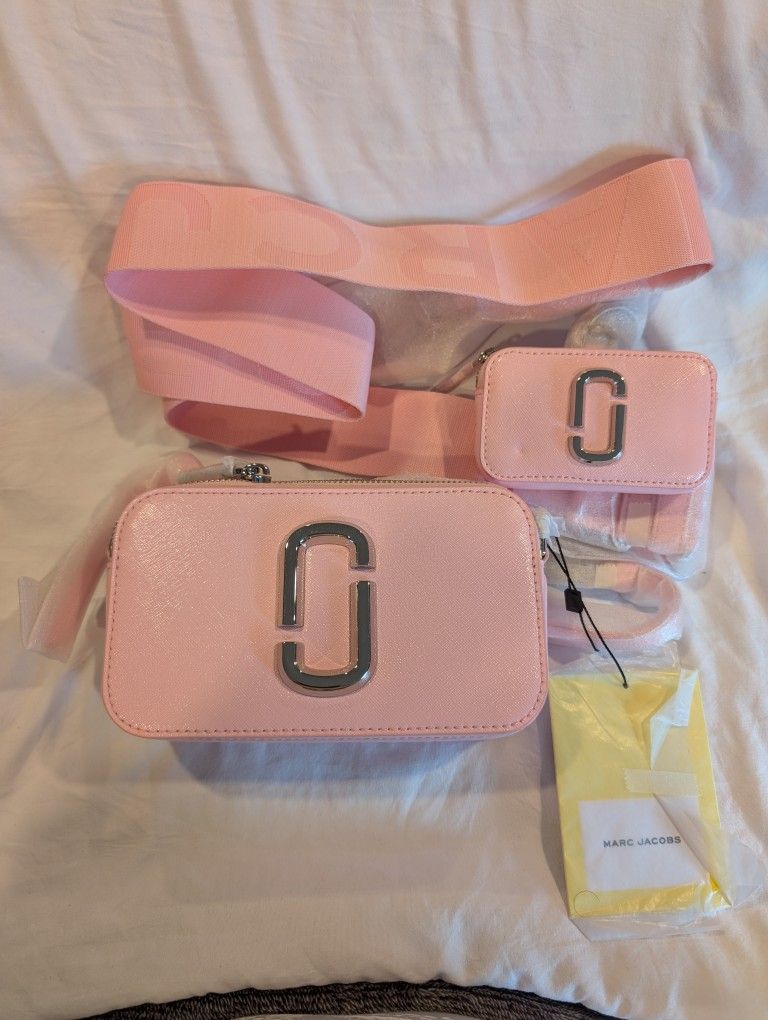 Marc Jacobs The Utility Snapshot Bag Crossbody Bubblegum New