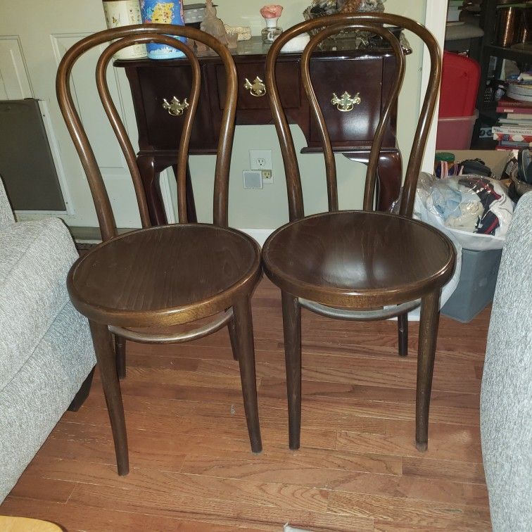 2 Radomsko Wooden Chairs Made In Poland
