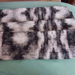 New Shower Curtain,  Black, Grey And White Abstract 