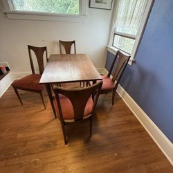 Vintage Mid Century Dining Table & Chairs