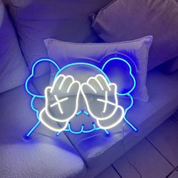 KAWS Neon Sign