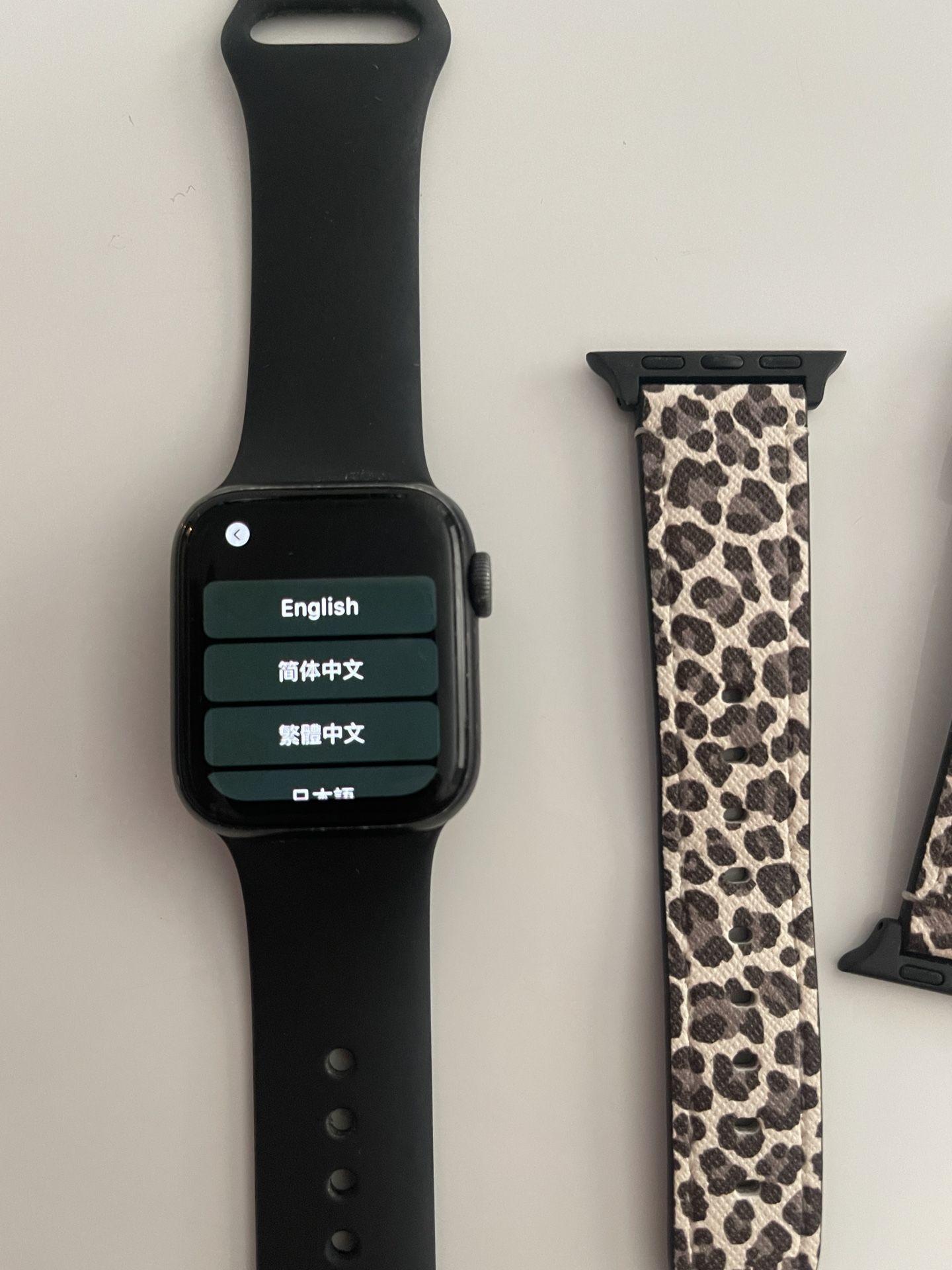 Apple Watch Series 40mm space grey black with black band and