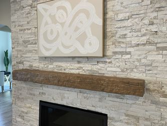 Wood Fireplace Mantel Beams