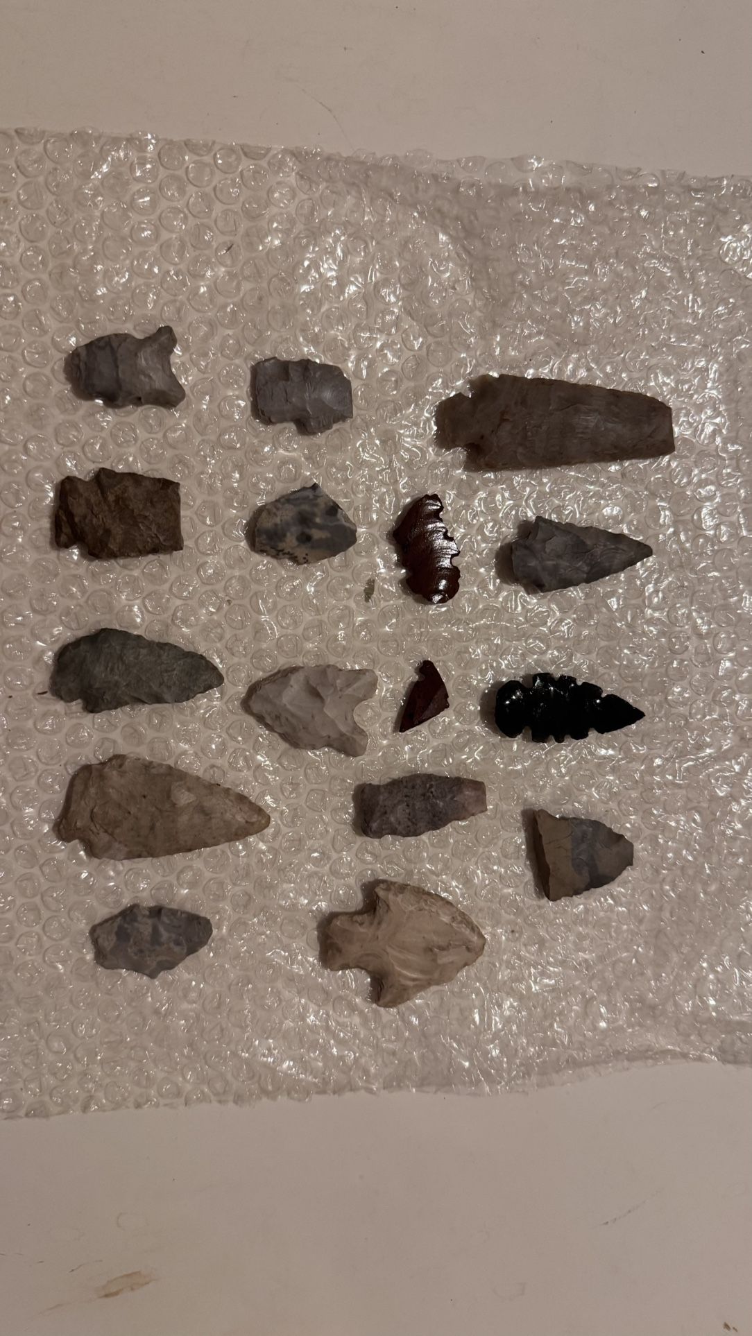assortment of Native American artifacts
