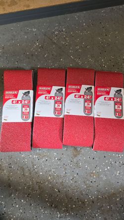 Diablo 4" x 24" 36-grit sanding belts