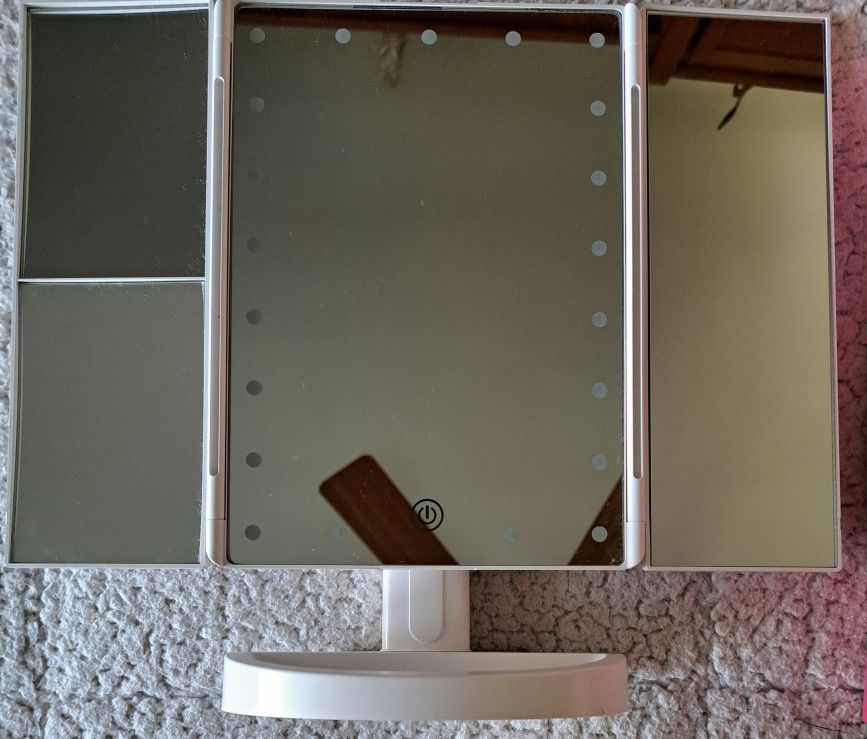 Makeup Mirror Vanity with Lights, 2X 3X Magnification, and Touch Control