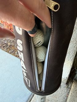 Used Golf Balls Lot in Golf Bag Pocket ball shag
